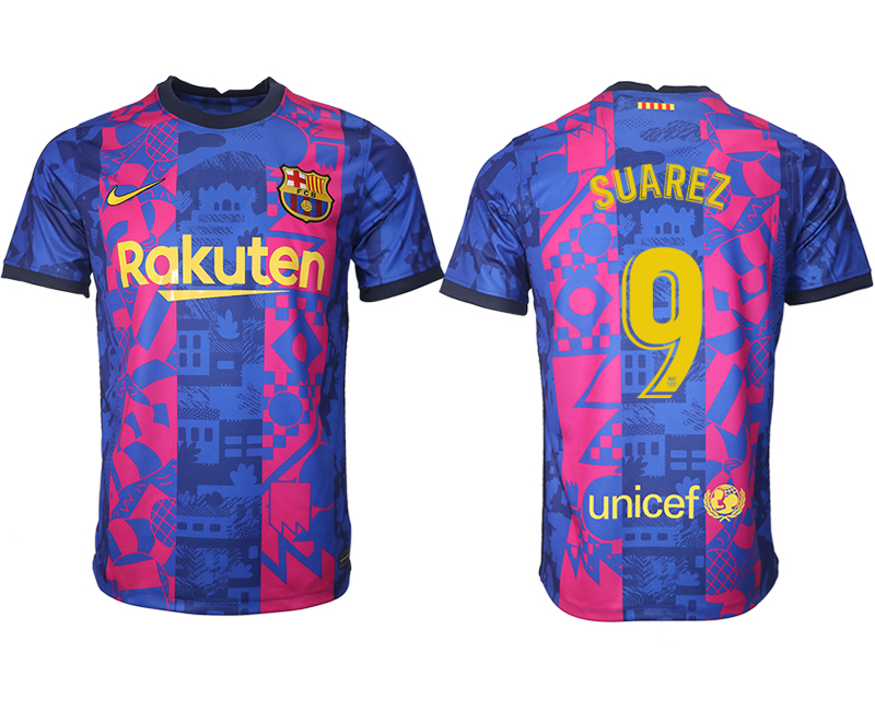 Cheap Men 2021-2022 Club Barcelona blue training suit aaa version 9 Soccer Jerseys
